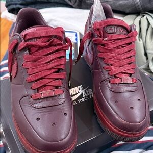 Nike Air Force 1 Deep Red Sneakers